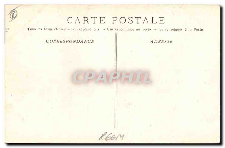 CPA Marseille La Porte d'Aix  — Verso
