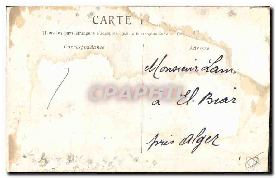 CPA Marseille Porte d'Aix — Verso