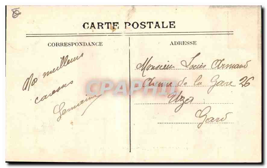 CPA Marseille Porte d'Aix  — Verso