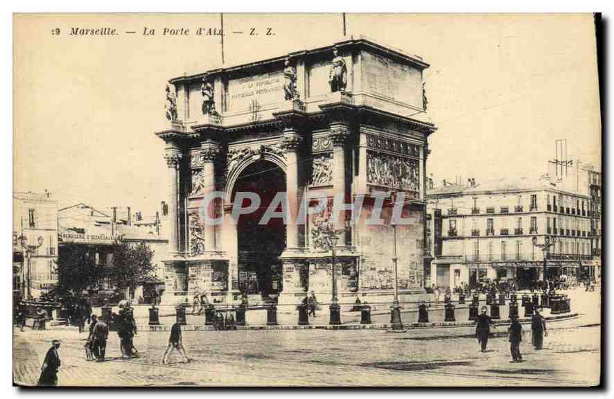 CPA Marseille La Porte d'Aix Z Z 