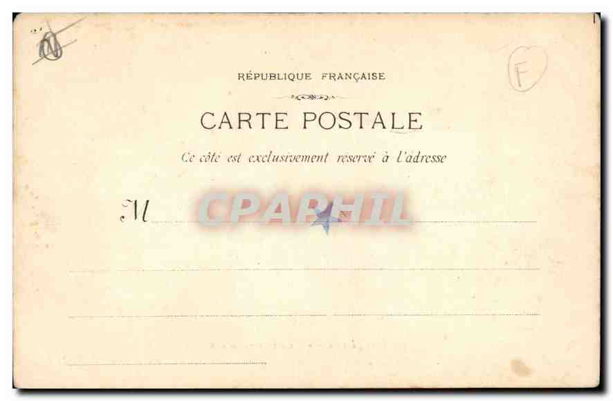 CPA Marseille La Porte d'Aix  — Verso