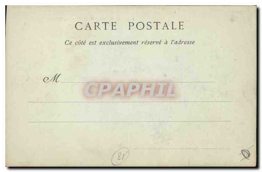 CPA Marseille La Porte d'Aix  — Verso