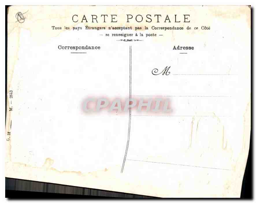 CPA Marseille Porte d'Aix  — Verso