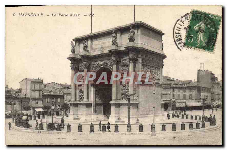 CPA Marseille La Porte d'Aix Z Z 