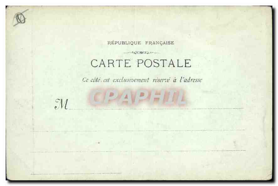 CPA Marseille La Porte d'Aix  — Verso