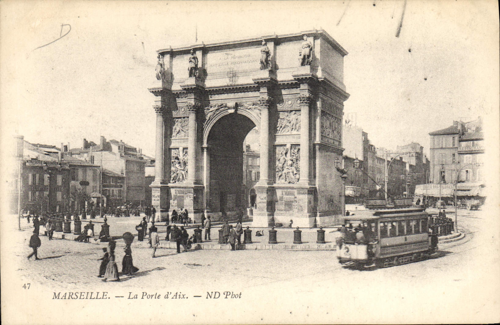 CPA Marseille La Porte d'Aix N D 