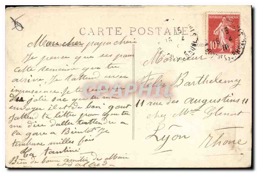 CPA Marseille Arc de Triomphe de La Porte d'Aix  — Verso