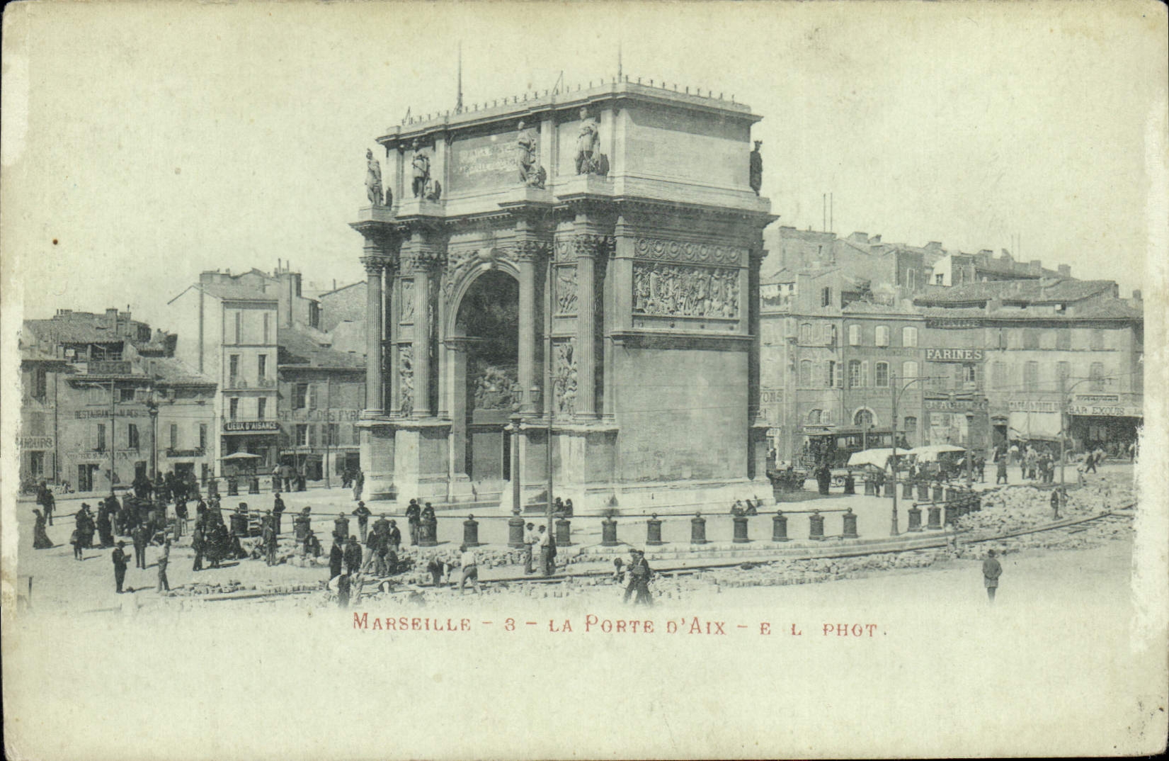 CPA Marseille La Porte d'Aix E L 