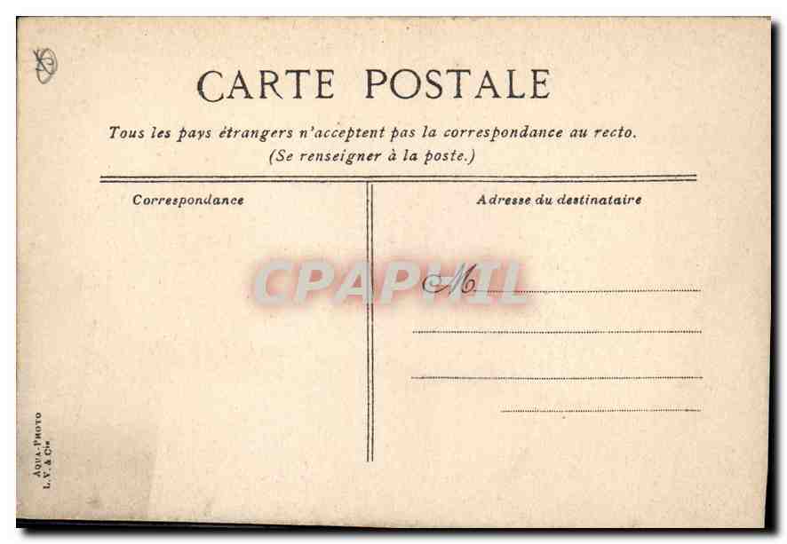 CPA Marseille La Porte d'Aix  — Verso