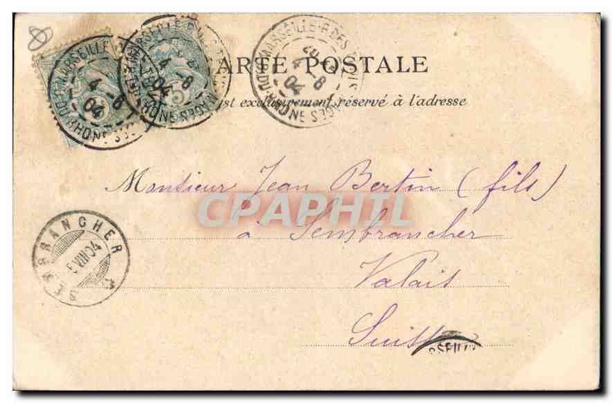 Marseille — La Porte d'Aix — L.P. 10 — Verso
