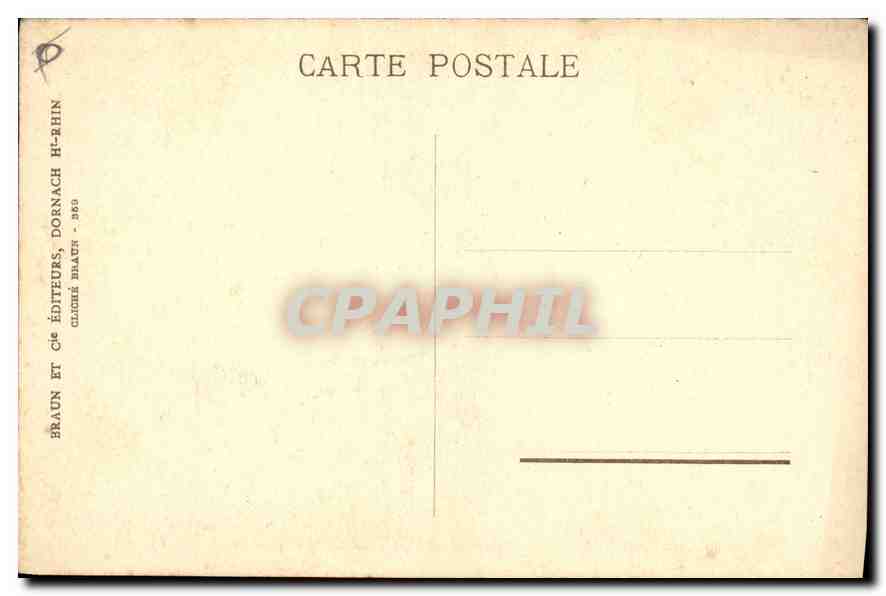 CPA Andlau La Fontaine  — Verso