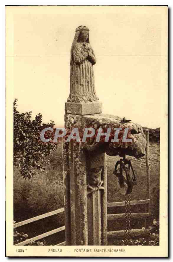 CPA Andlau Fontaine Sainte Richarde 