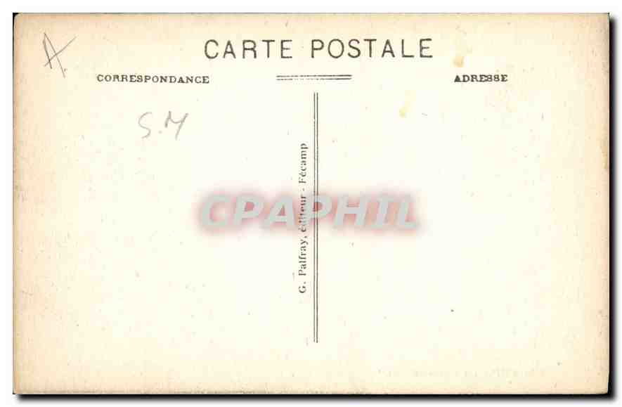 CPA Fecamp La Porte au Roi  — Rückseite