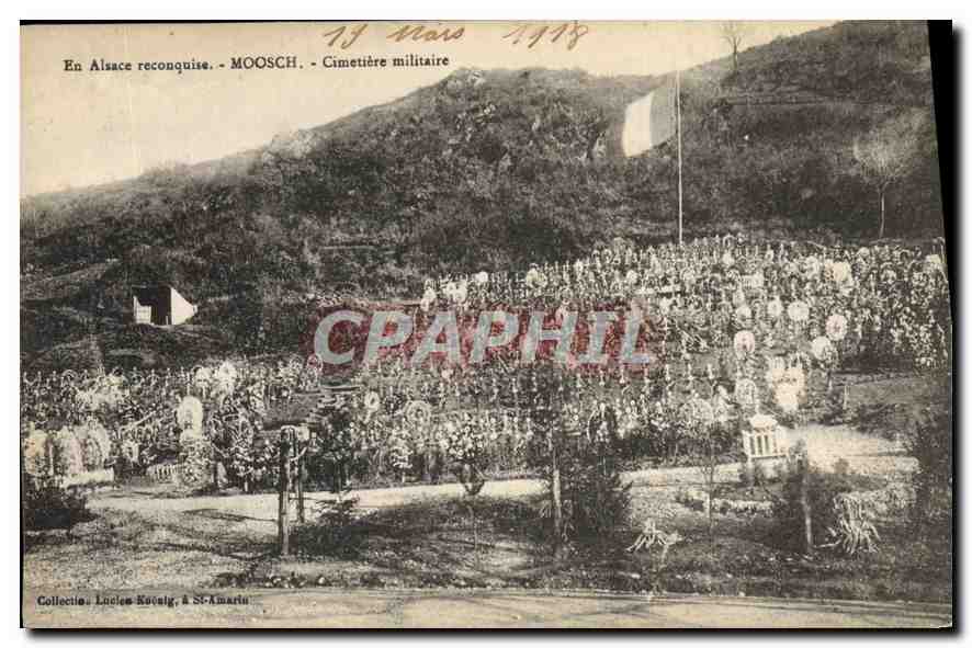 CPA Alsace Reconquise Moosch Cimetiere Militaire 