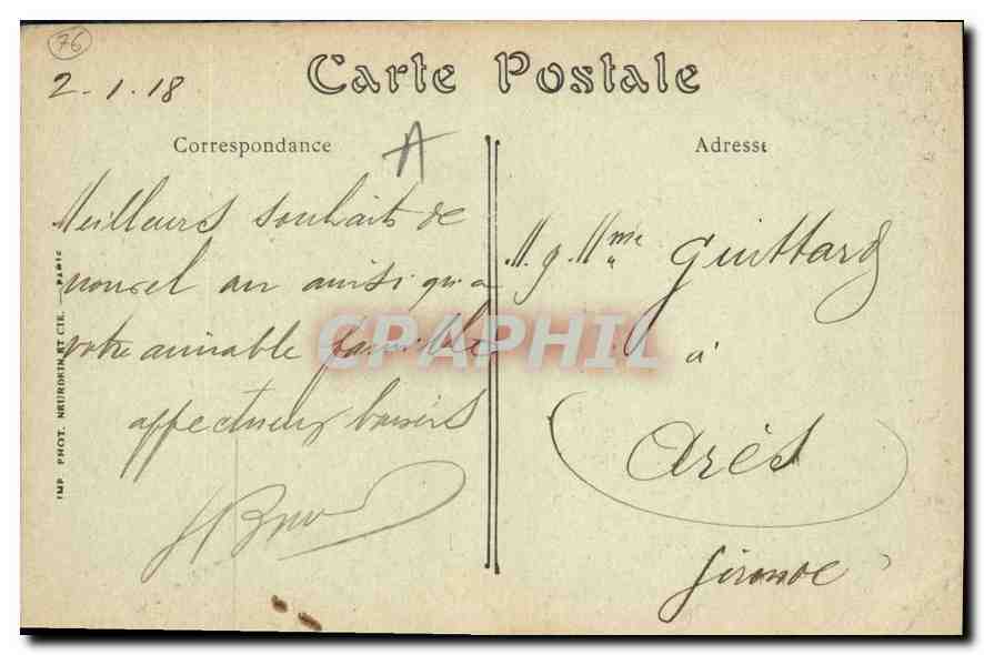 CPA Dieppe L'Hotel Royal et le Casino  — Rückseite