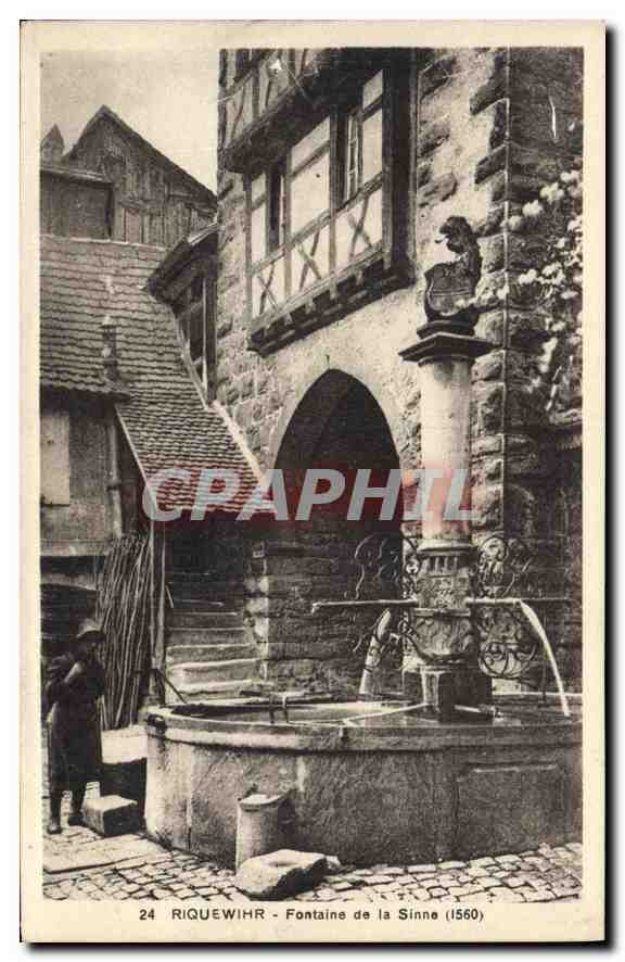 CPA Riquewihr Fontaine de la Sinne 