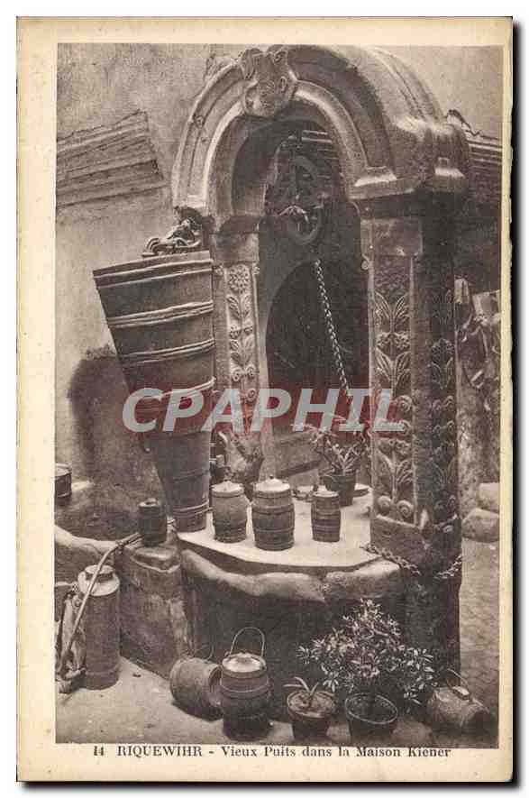 Riquewihr - Vieux Puits dans la Maison Kiener — éditeur J. Merias, n°14