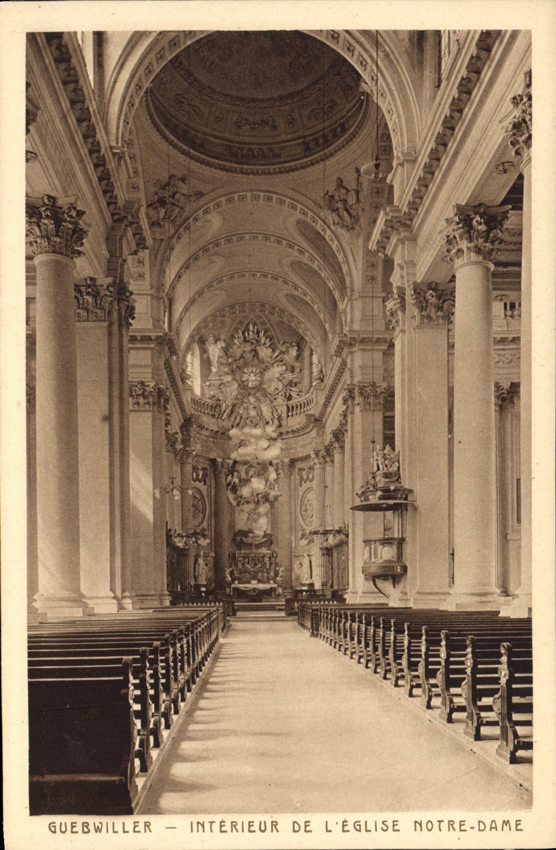 CPA Guebwiller Interieur de l'Eglise Notre Dame 