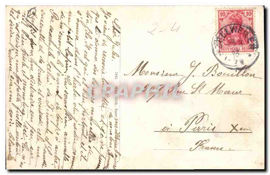 CPA Ruine Andlau Pris Barr  — Verso