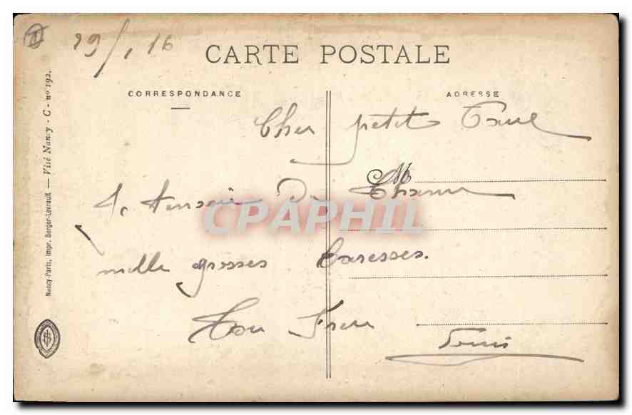 Thann (Alsace) — Une partie de la rue Curiale, bombardée par les Allemands — Guerre 1914-1915 — Back