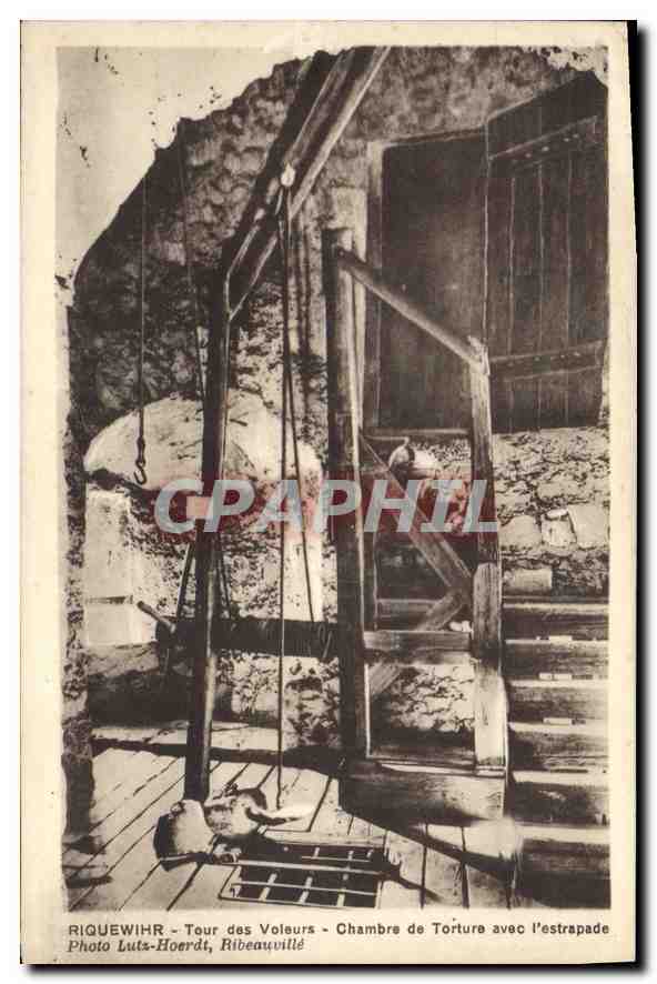 Riquewihr - Turm der Diebe - Folterkammer mit dem Strappado