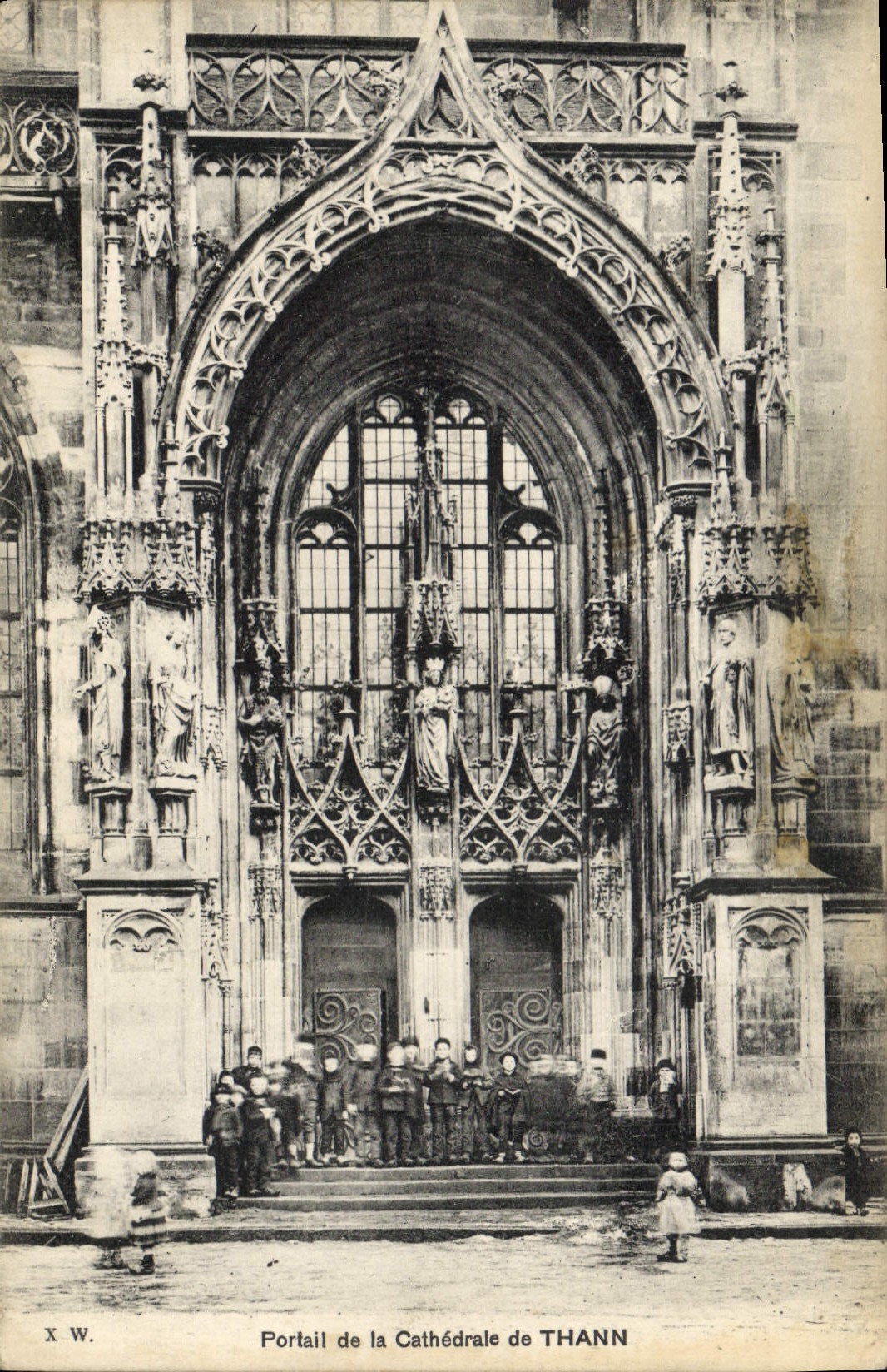 CPA Portail de la Cathedrale de Thann