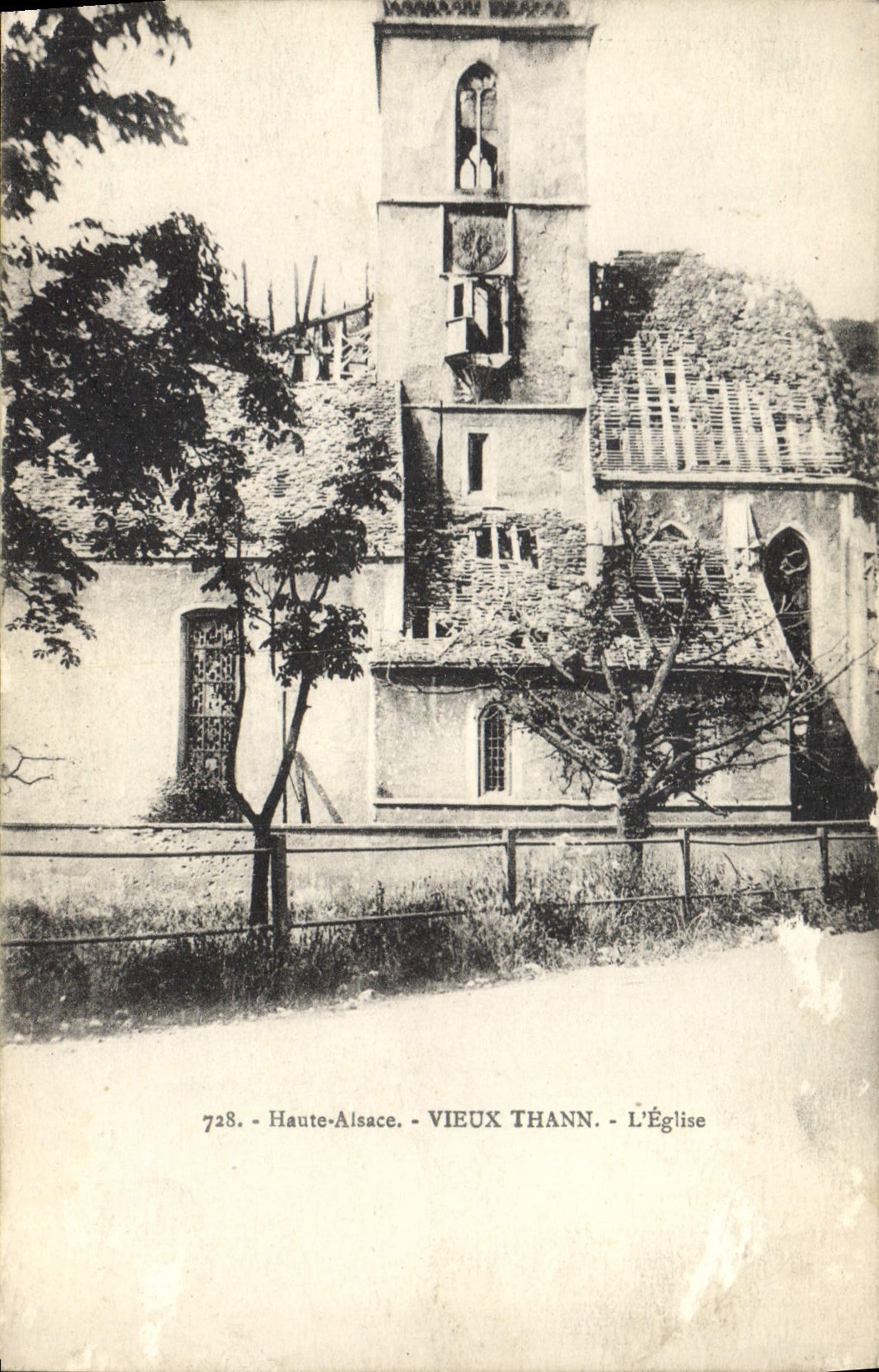 CPA Haute Alsace Vieux Thann L'Eglise 