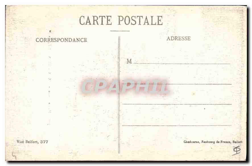CPA Haute Alsace Vieux Thann L'Eglise  — Rückseite
