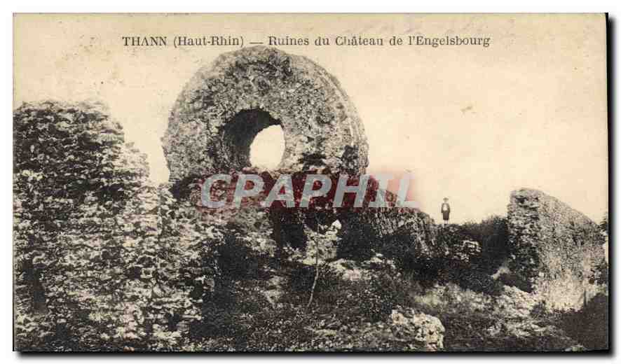 CPA Thann Haut Rhin Ruines du Chateau de l'Engelsbourg 