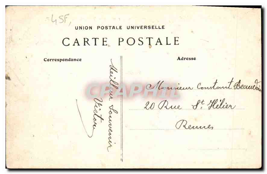 Saint-Malo — Aussicht vom Môle — Sammlung GEMMAIN & Cie, Nr. 2687 — Rückseite