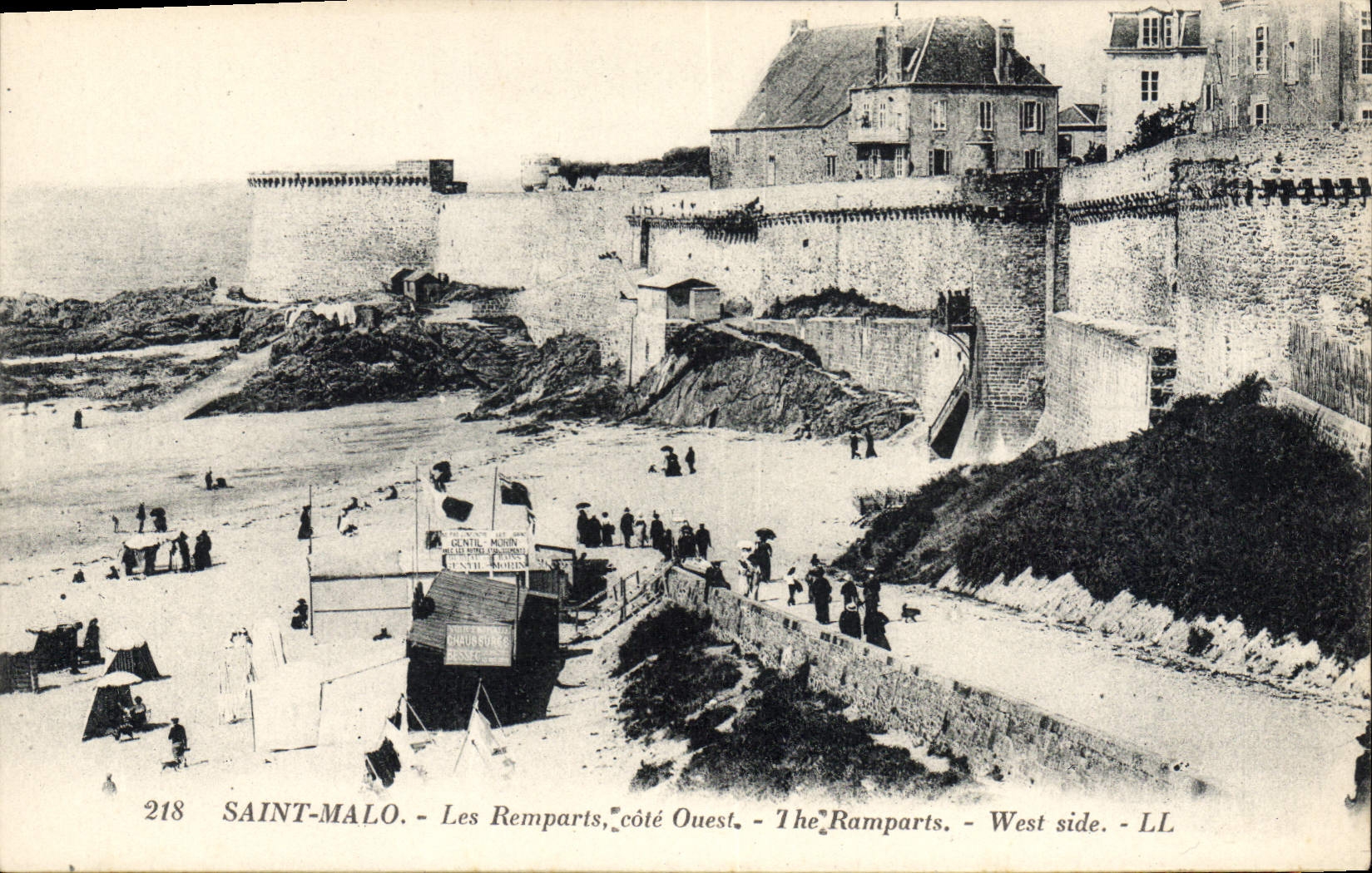 Saint-Malo - Les Remparts, côté Ouest — LL, n°218