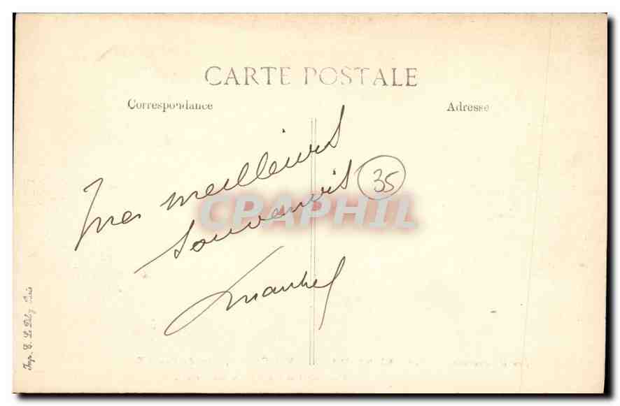 CPA Saint Malo Vue Generale Prise du Grand Bey General view Taken from the Great Bey  — Verso