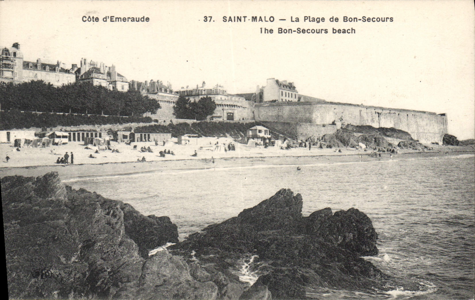 Saint-Malo — La Plage de Bon-Secours — Côte d’Emeraude, n°37