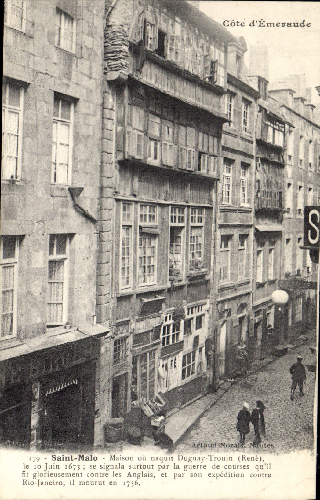 Saint-Malo - Maison où naquit Duguay-Trouin (René) — Artlaud-Nozais, Nantes