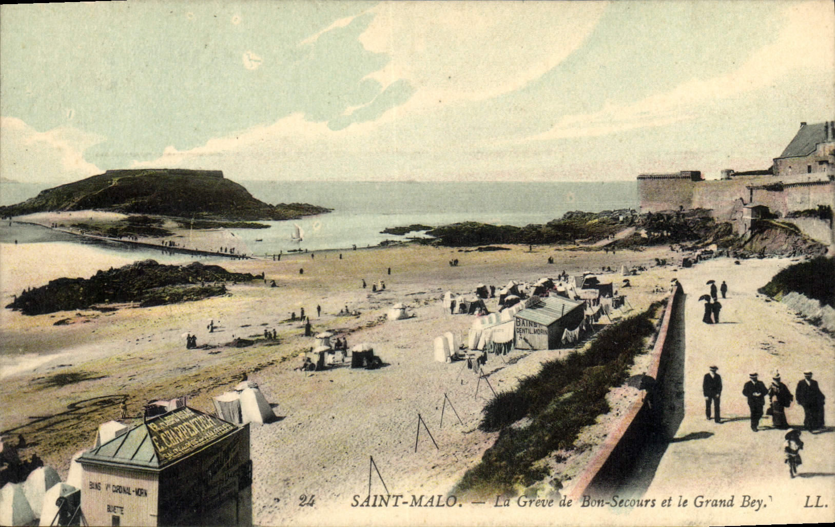 Saint-Malo — La Grève de Bon-Secours y el Grand Bey — LL.