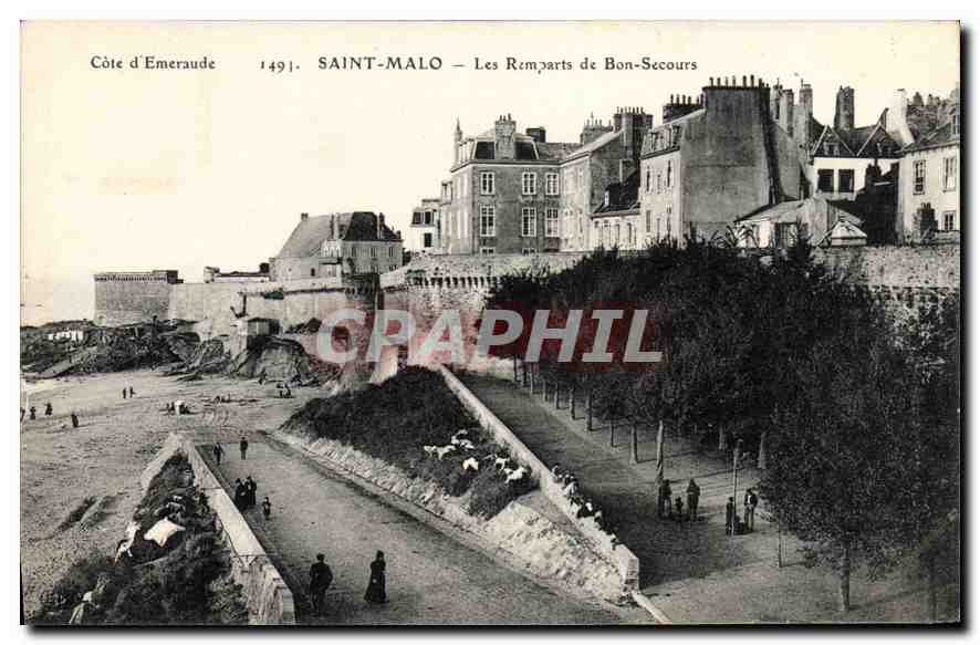 Saint-Malo — Les Remparts de Bon-Secours — Côte d’Emeraude