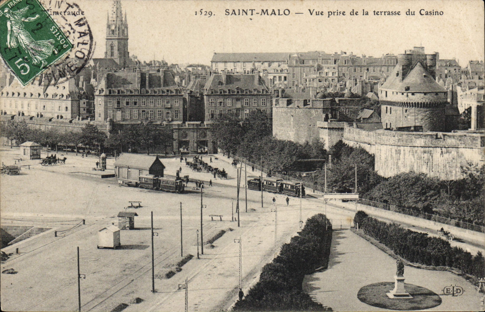 SAINT-MALO — Vue prise de la terrasse du Casino — Éditeur ELP, n° 1529