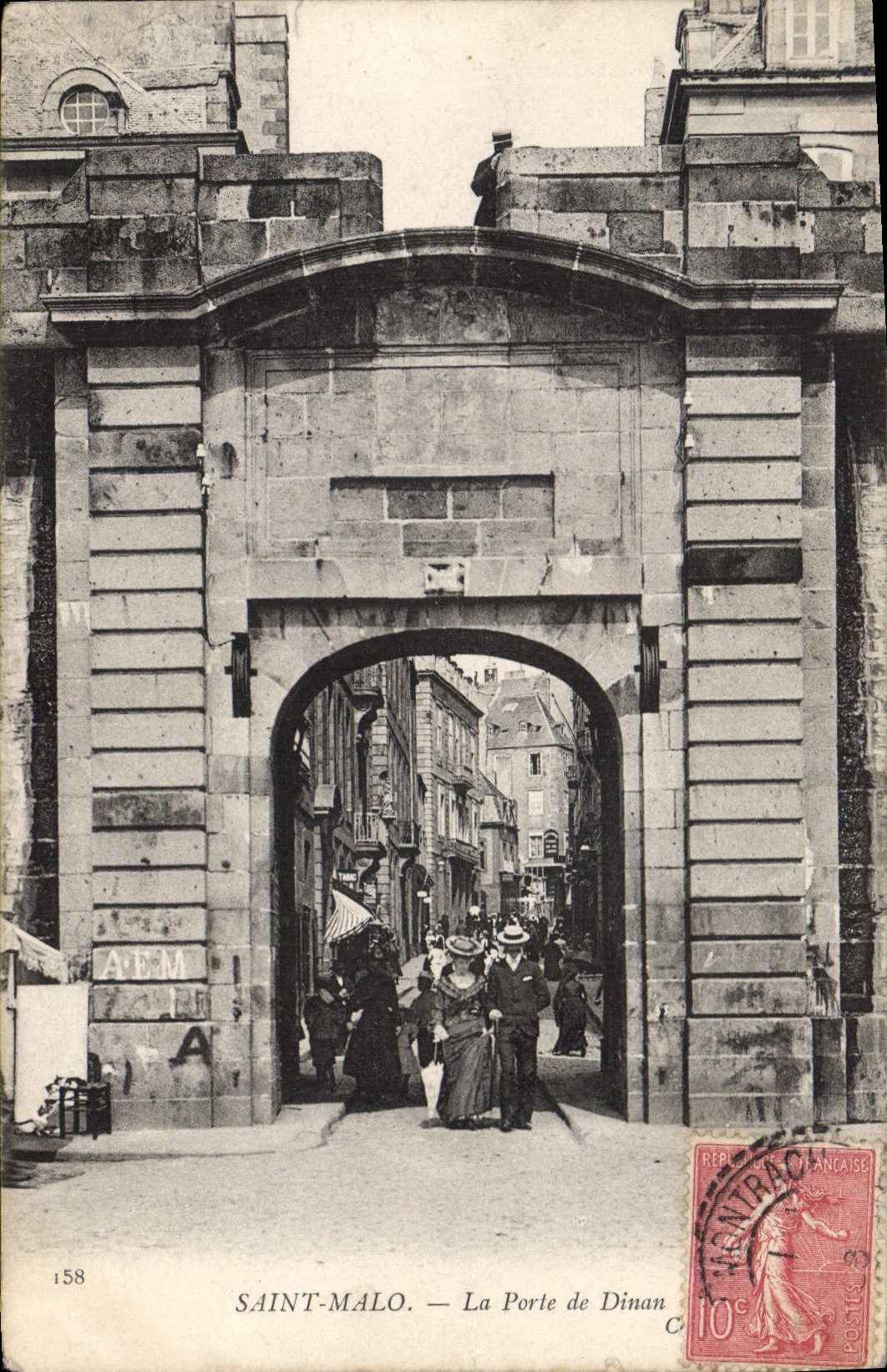 SAINT-MALO. — La Porte de Dinan — édit. AEM LA 158