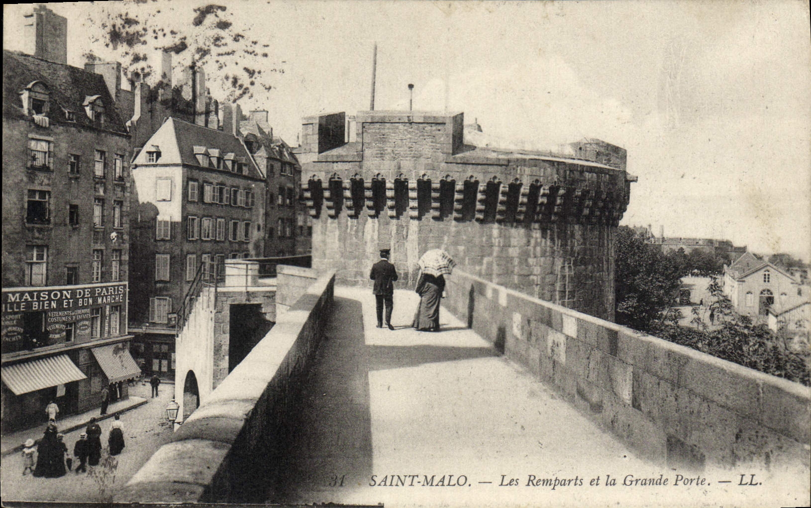 Saint-Malo — Les Remparts et la Grande Porte — LL.