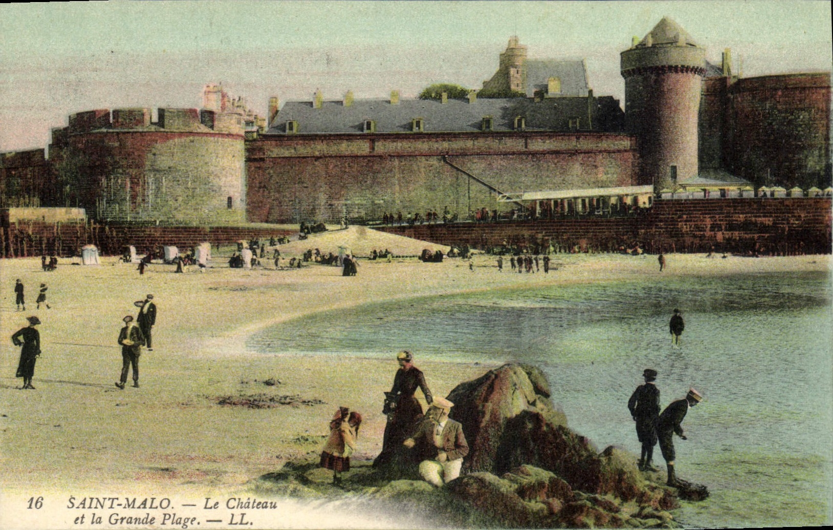 Saint-Malo — Le Château et la Grande Plage — LL, n°16