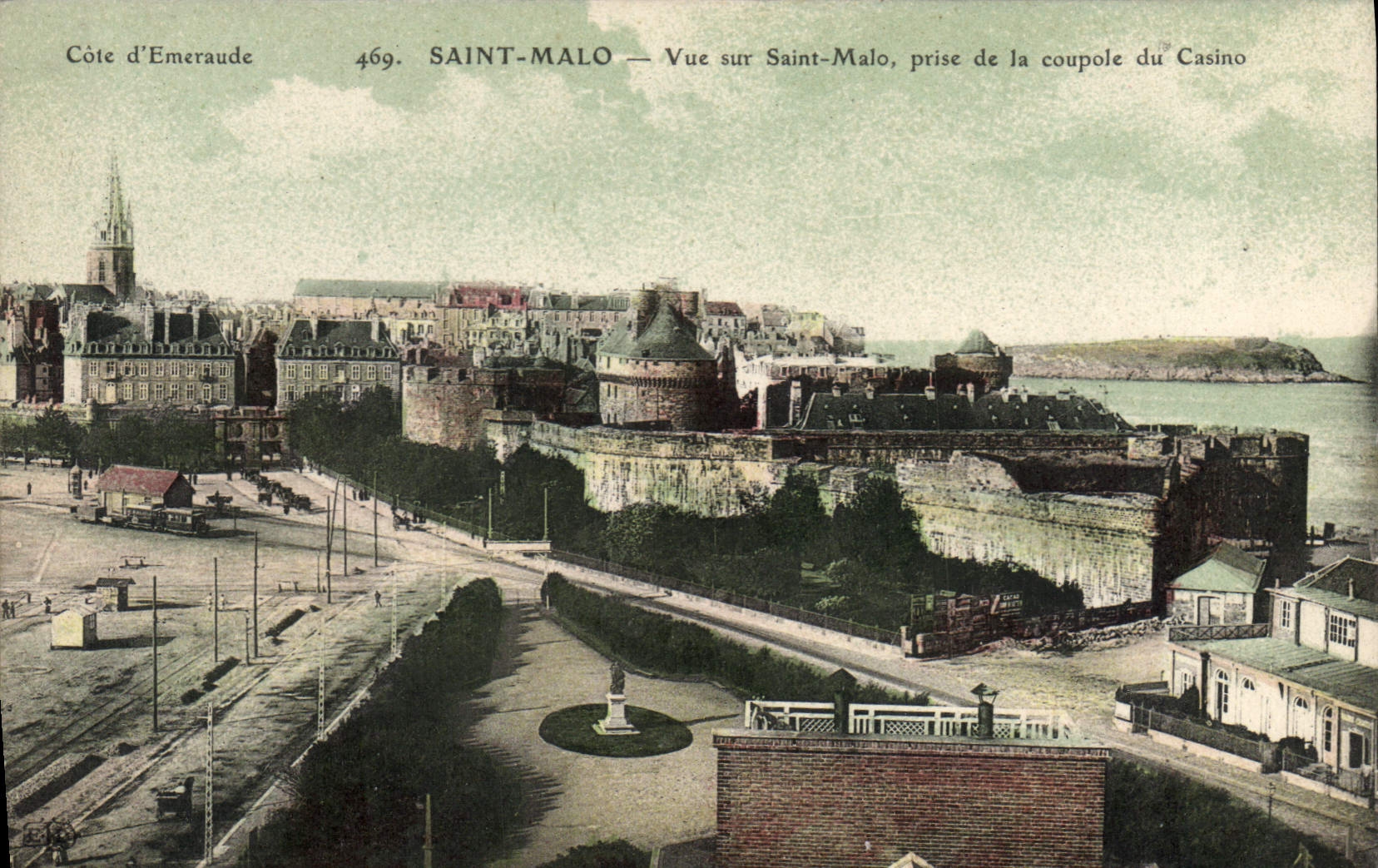 Saint-Malo — Vue sur Saint-Malo, prise de la coupole du Casino — Côte d'Emeraude, n° 469