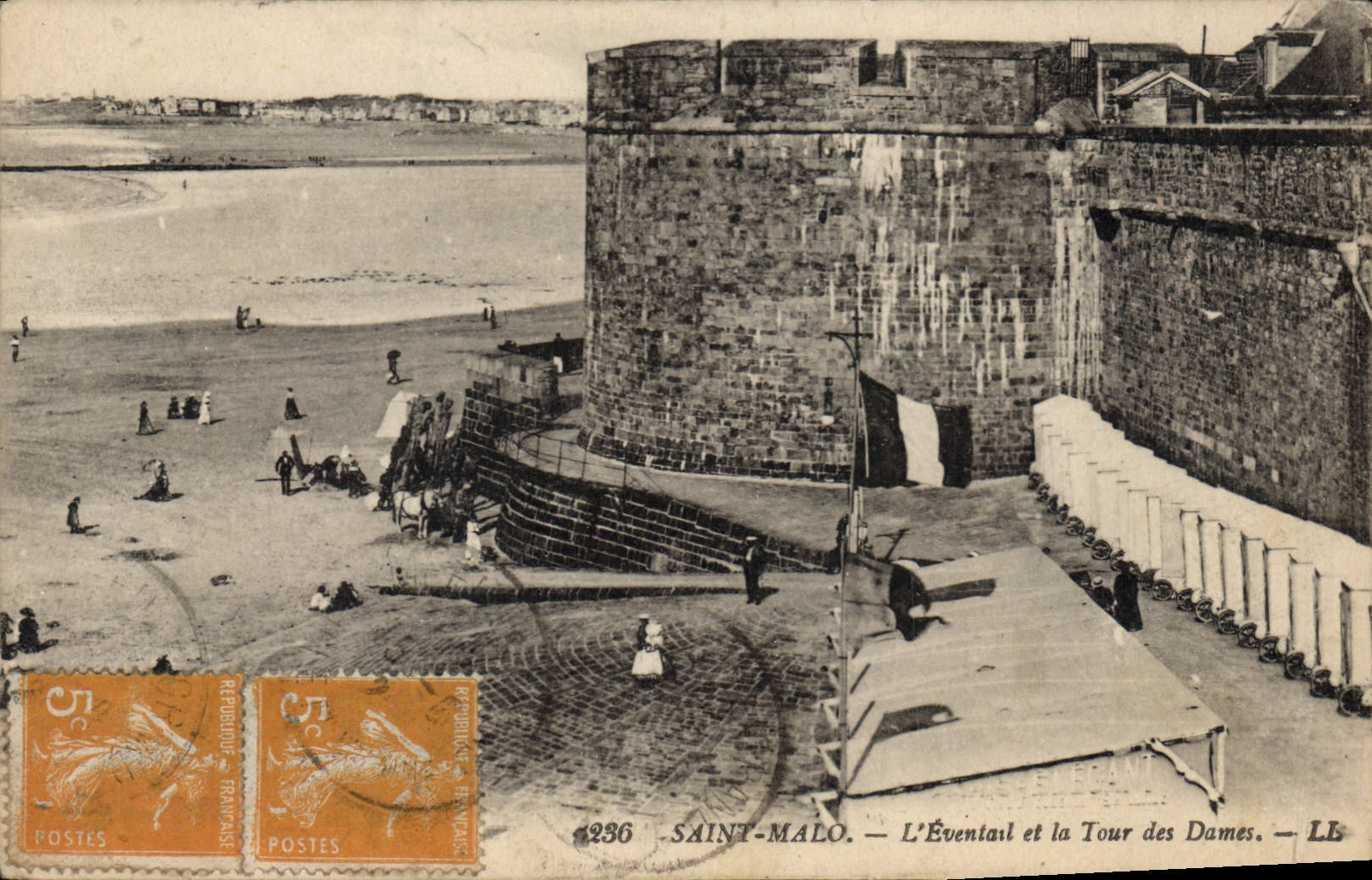 Saint-Malo — L'Éventail et la Tour des Dames — LL n°236