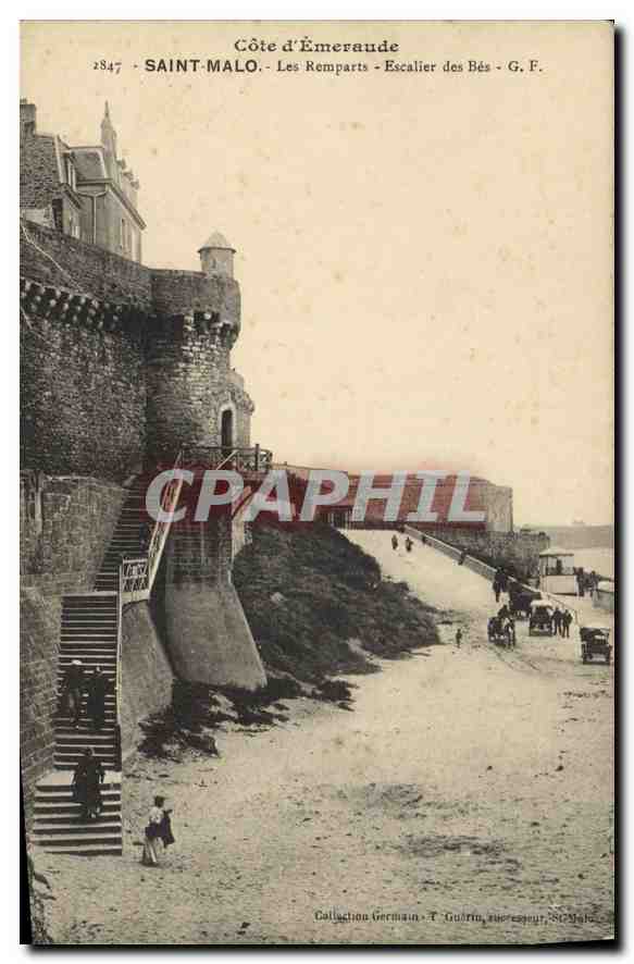 Saint-Malo - Côte d'Émeraude - Les Remparts - Escalier des Bés - G. F.