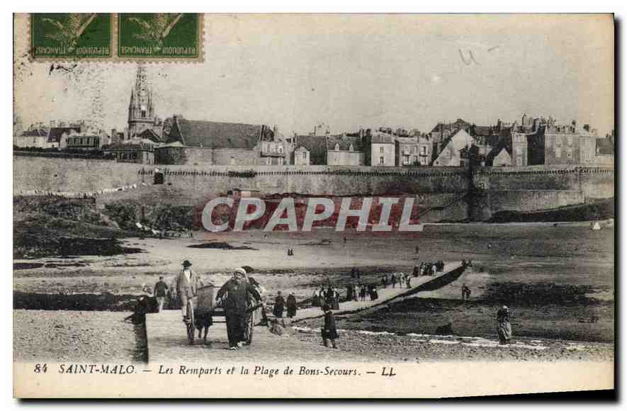 Saint-Malo — Los Muros y la Playa de Bons-Secours — LL