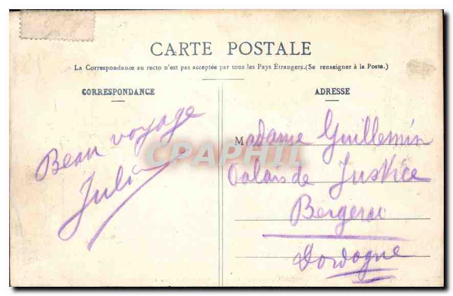 St-Malo - Le Square, le Château et la Porte St-Vincent — éditeur inconnu, n° 1042 — Verso