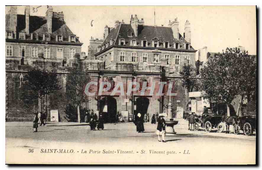 Saint-Malo - La Porte Saint-Vincent — éditeur LL, n° 36