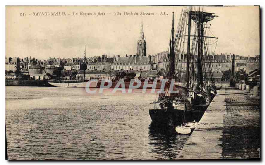 Saint-Malo - Le Bassin à flots — The Dock in Stream — LL.