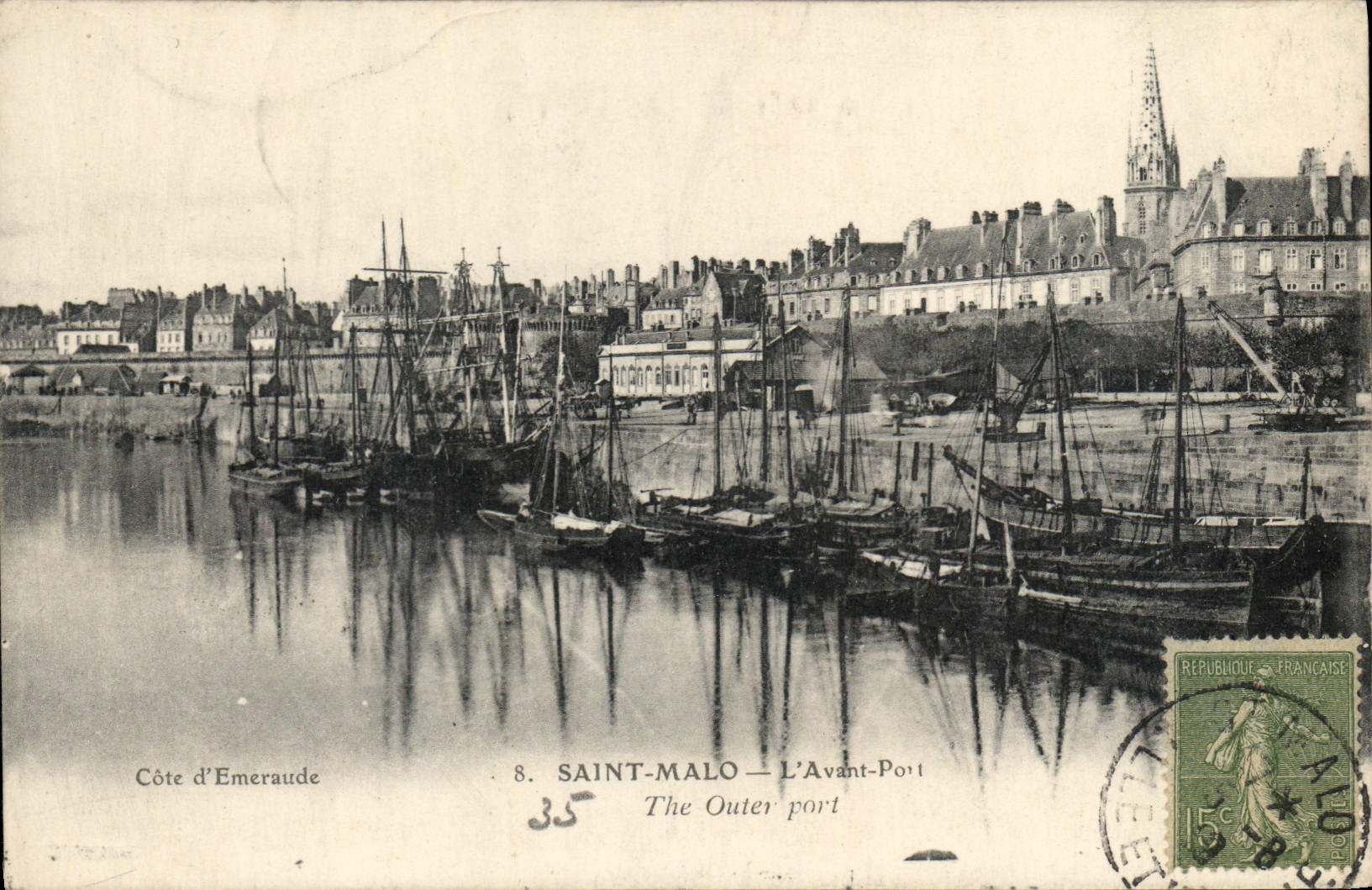 Saint-Malo — L'Avant-Port — Côte d'Emeraude, éditeur non identifié, n°8