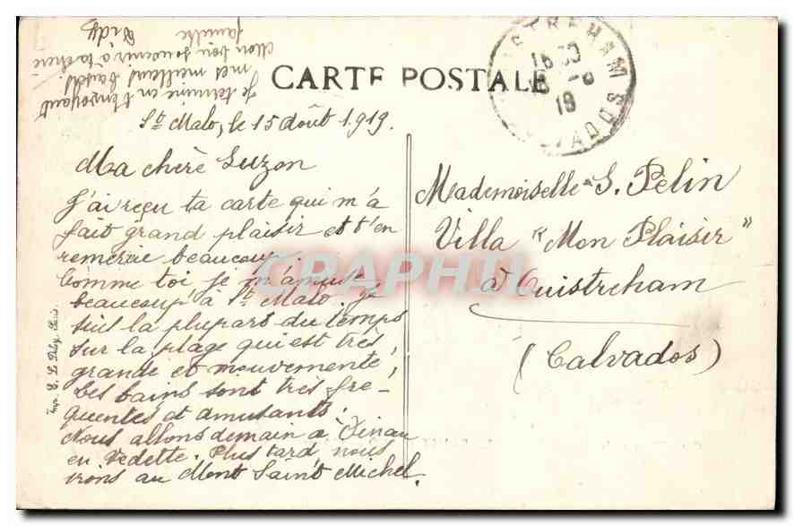 Saint-Malo — L'Avant-Port — Côte d'Emeraude, éditeur non identifié, n°8 — Reverso
