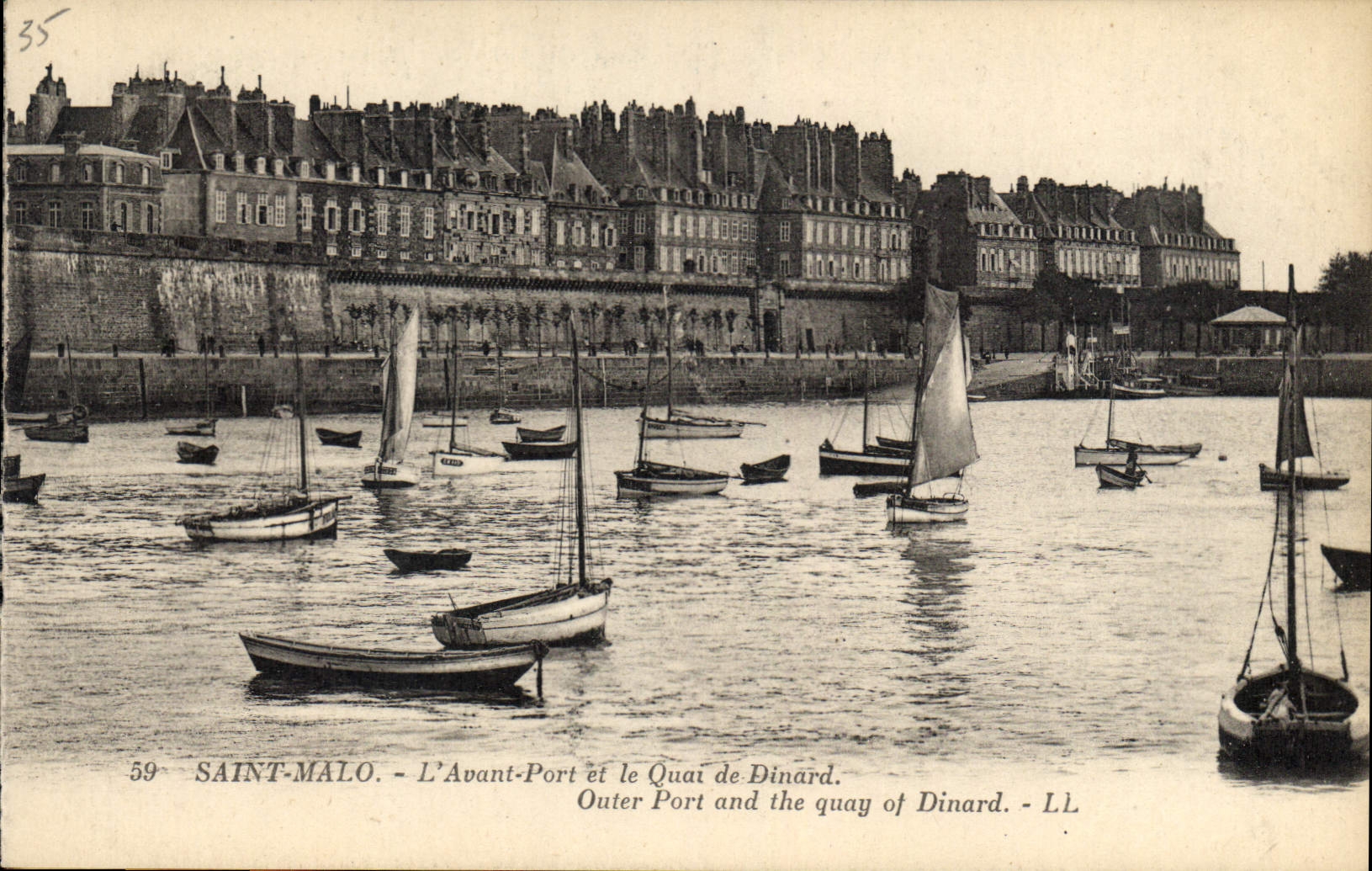 Saint-Malo - L'Avant-Port et le Quai de Dinard - LL